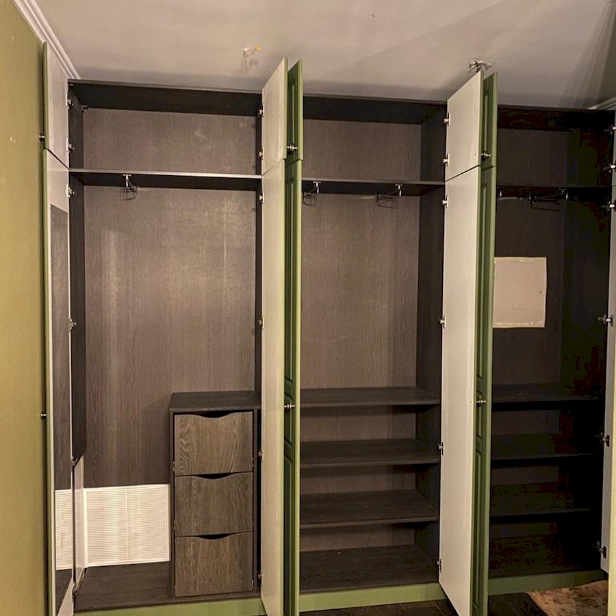 Встроенные шкафы-Встроенный шкаф с антресолью «Модель 32»-фото4